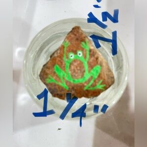 Painted rock cabinet drawer or door pulls